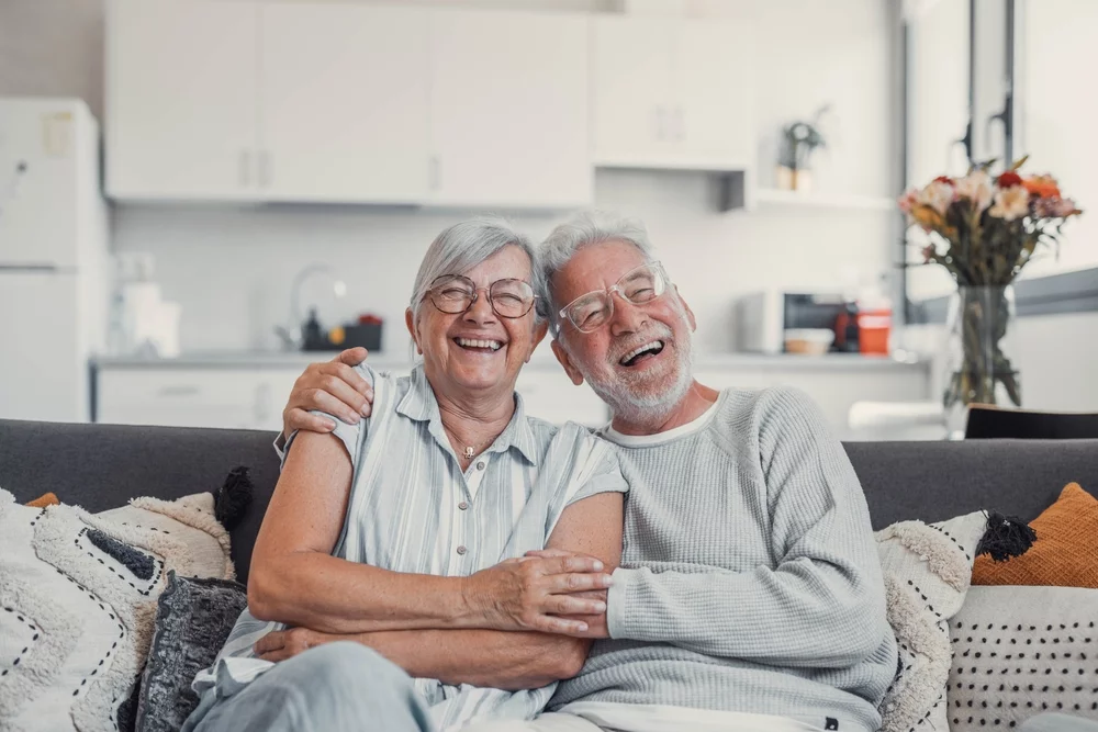 Smiling older adults